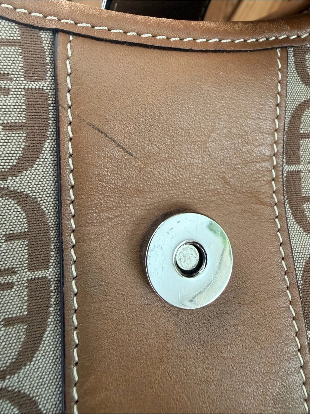 Fossil Monogram Jacquard Hobo Bag, Vintage Y2K